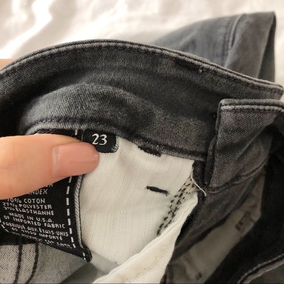 7 For All Mankind Ankle Skinny Grey - Picture 6 of 6